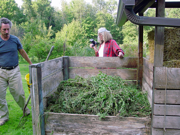 covering the compost